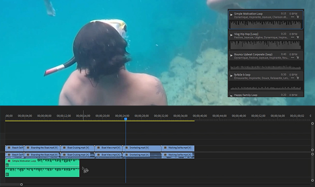 Exemple de contenu de formation Premiere Pro