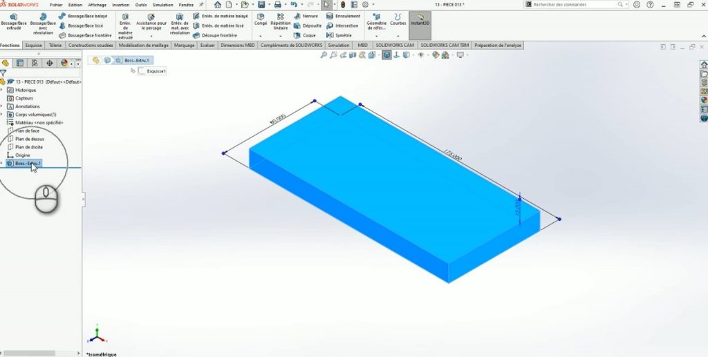 Exemple de contenu de formation SOLIDWORKS