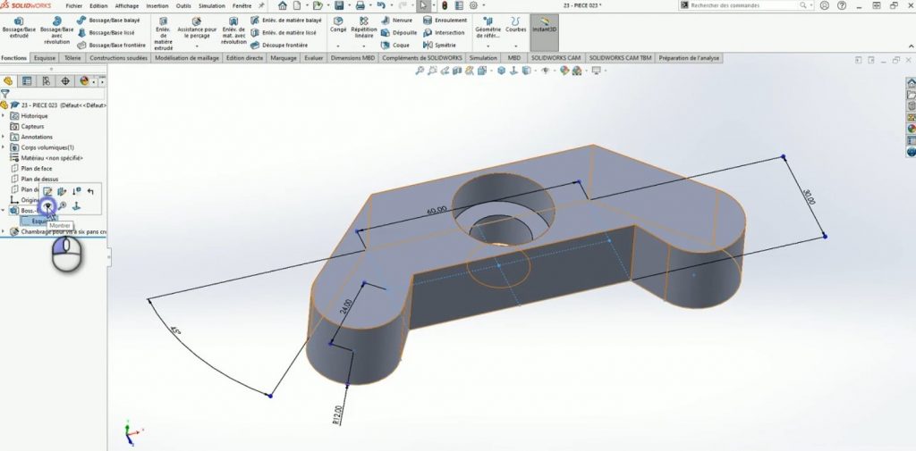 Exemple de contenu de formation SOLIDWORKS