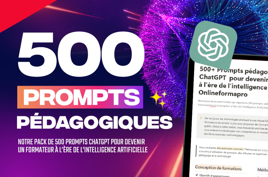 500+ Prompts pédagogiques ChatGPT pour la formation