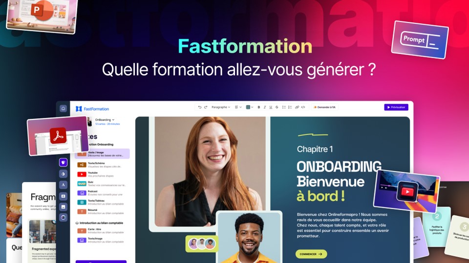 Générer des formations digital learning avec Fastformartion