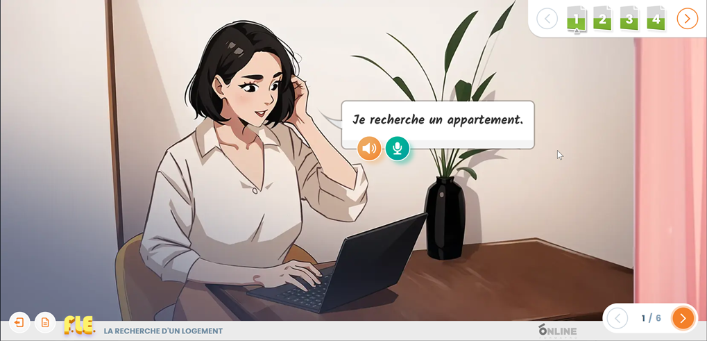 Un exemple d'activité pour pratiquer la conversation au sein de la plateforme FLE