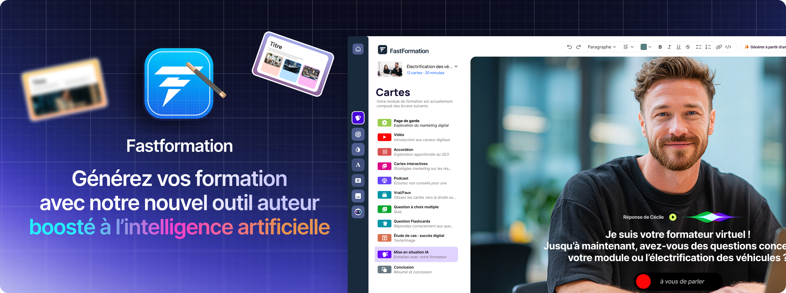 Outil Auteur IA Fastformation
