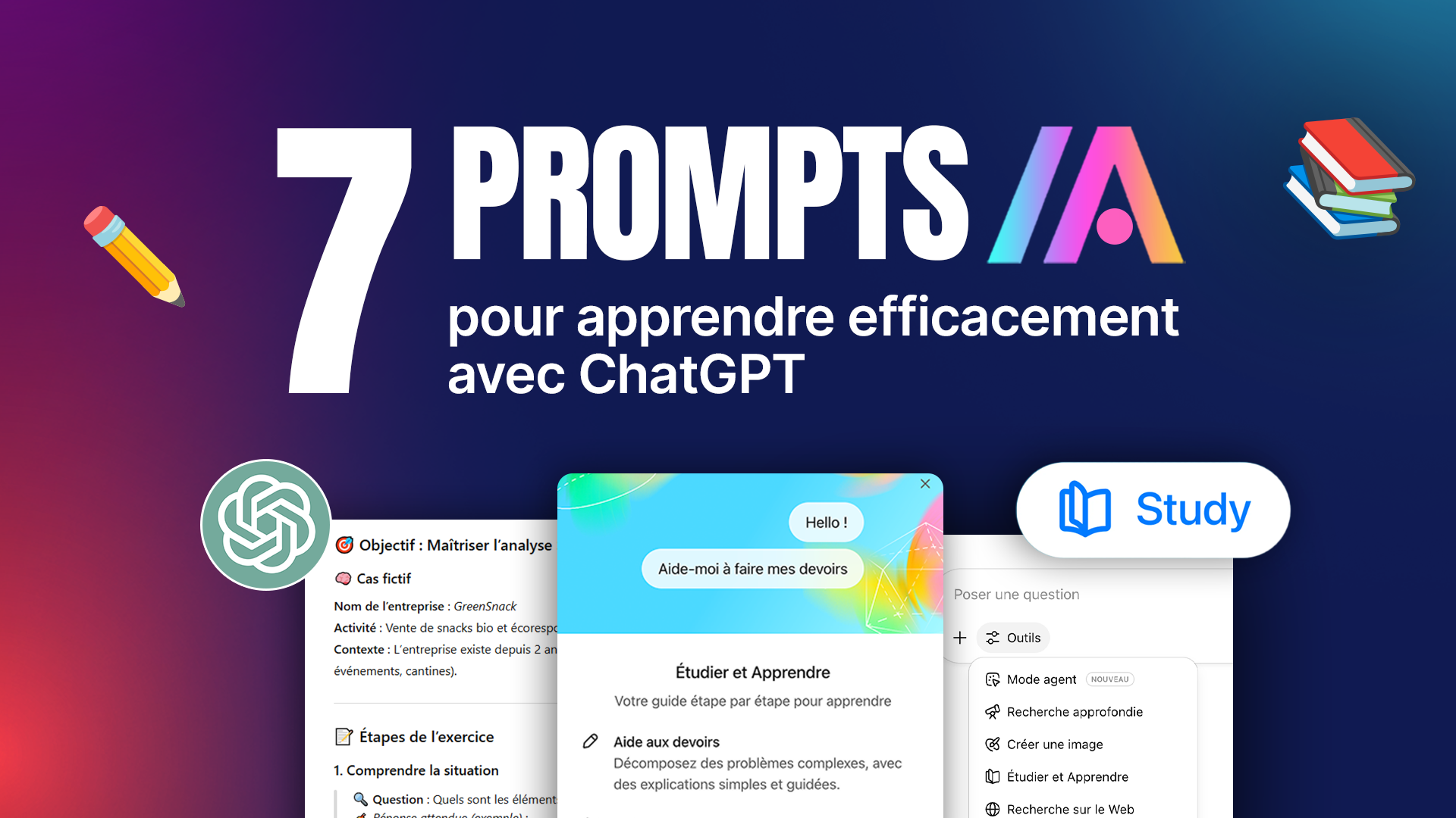 Étudier avec ChatGPT : un mode repensé pour apprendre vraiment