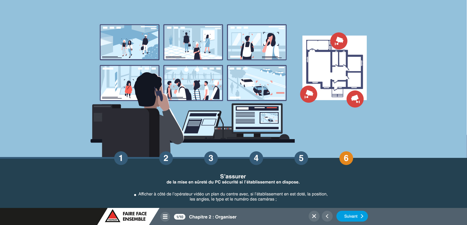 Exemple de contenu E-learning sur mesure pour le module MOOC Vigipirate de SGDSN